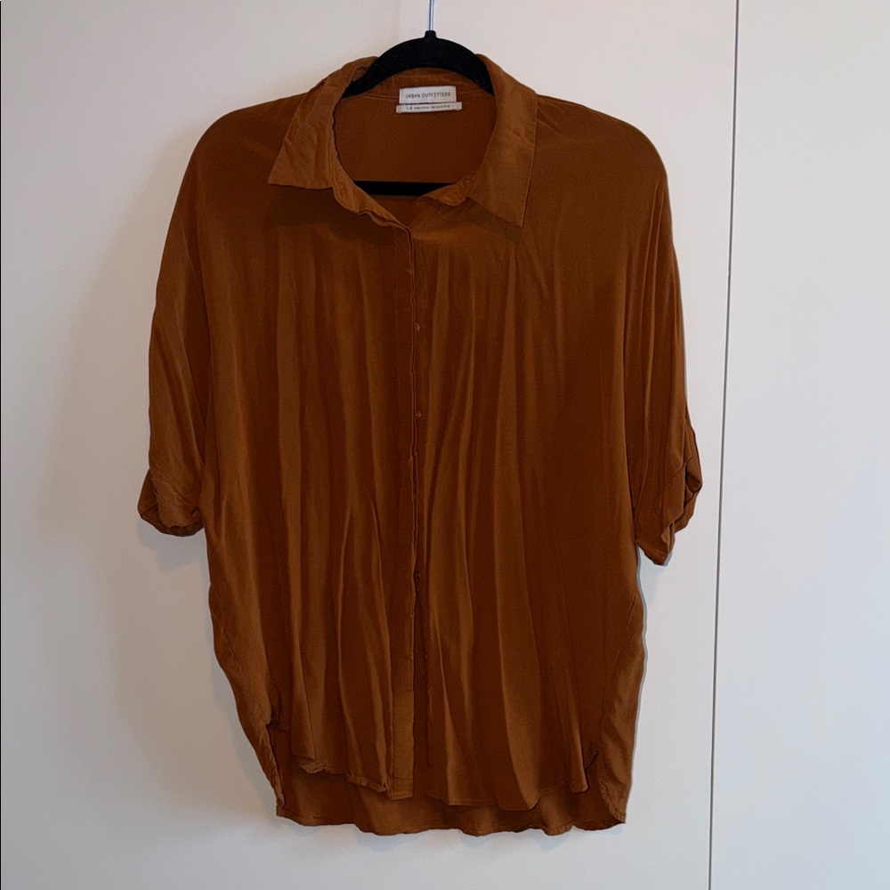 Urban Outfitters Brown Button-Down Shirt